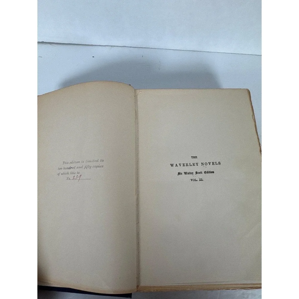 Walter Scott Waverley Novels 1899 Limited Edition 239/250 John Lovell Lot 4